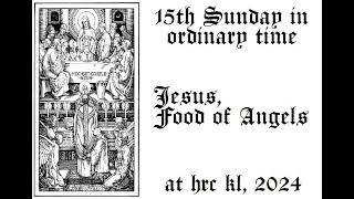 Jesus Food of Angels  15th Sunday Mass in the ordinary time 2024 Holy Rosary Church KL HRC SMC [upl. by Aicina732]