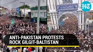 Open Road To Indias Kargil AntiPak Protests In Gilgit Shia Muslims Protest Blasphemy Law [upl. by Animrelliug]