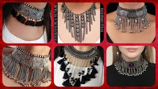 Trendy Silver Oxidised Necklace Set For Women  Amazing Jewellery Collection [upl. by Arok853]