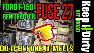 Fuse 27 Relocation  Gen1 Raptor Fix [upl. by Neenwahs115]