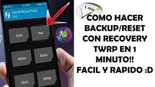 Como FORMATEAR CUALQUIER DISPOSITIVO Con Recovery TWRP En 1 Minuto Facil y Rapido [upl. by Yeleen996]