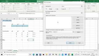 Game Theory Mixed Strategies  Solving Player B LPP using Excel [upl. by Alaet]