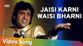 Jaisi Karni Waisi Bharni Title Song HD  Govinda  Kimi Katkar  Nitin Mukesh [upl. by Zita731]