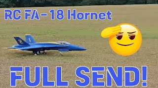 FULL SEND Insane Speed Freewing FA18 Hornet 90mm EDF Jet [upl. by Zolnay]