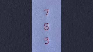 What makes 7 8 9 numbers condsty drawing shortsvideo art funny ytviral viral shortsfeed [upl. by Cullie]