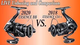 LIVE Unboxing of 20 SHIMANO Exsence BB and Comparison with Exsence CI4 [upl. by Aeynod]