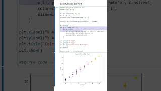 Colorful Error Bar Plot using Python [upl. by Drofkcor117]