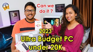 Ultra Budget PC Build under 20K Best for Home amp Office Needs🔥 [upl. by Mahsih]