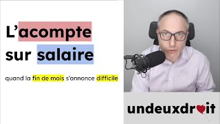 Lacompte sur salaire  quand la fin de mois va être difficile [upl. by Air]