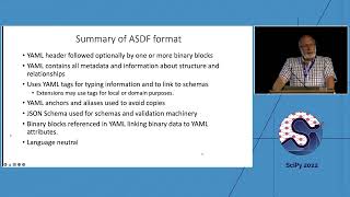 The Advanced Scientific Data Format ASDF An Update  Perry Greenfield  SciPy 2022 [upl. by Ellehs]