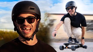 PARTIME TODO SKATE ELÉTRICO pela PRIMEIRA VEZ Exway X1 Max Review [upl. by Akemihs750]