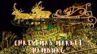 Hamburg Christmas Market Walking Tour 4K  Weihnachtsmarkt Hamburg  asadaslamDE [upl. by Maloney294]