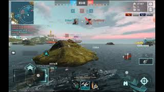 World of Warships Blitz  Tier 6 USA Cruiser Pensacola 58 [upl. by Sabir]