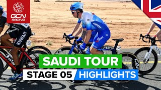 Sprinters Fight For Supremacy On Final Stage  Saudi Tour 2022 Stage 5 Highlights [upl. by Annaert860]