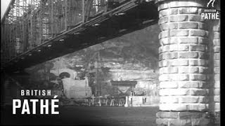 First Span Of New Hawkesbury Bridge 1945 [upl. by Aehc]