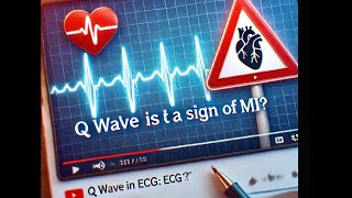 q waves in ecg means MI [upl. by Ruyam870]