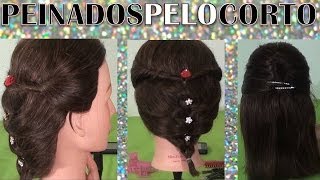 PEINADOS Faciles para pelo corto o largo moda 2014 [upl. by Siletotsira344]