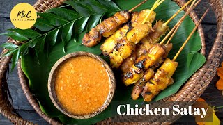 Traditional Thai Chicken SatayChicken Satay at homeThai Chicken Satay [upl. by Nahta]