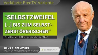 quotSelbstzweifel  bis hin zum Selbstzerstörerischenquot Zitat H Plattner  BerneckerThemencheck [upl. by Tewfik]