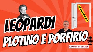 LEOPARDI Plotino e Porfirio La conclusione del dialogo [upl. by Anastas806]