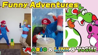 The Funny Adventures of Mario amp Link ＆ Yoshi 🤣 ＃215 [upl. by Einnos]