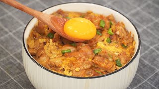 Oyakodon Recipe Japanese Street Food [upl. by Ayirp]