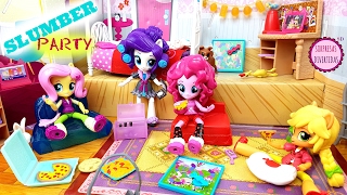 Pinkie Pie tiene pesadillas en la Fiesta del Pijama MLP Equestria Girls Minis Nuevos playsets [upl. by Melania57]