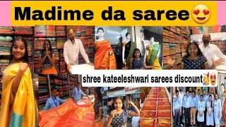 Madimeg Best Saree From Shree Kateeleshwari Sarees Miraroad😍Rakshita tulu talks tulu tulupaterga [upl. by Yssis]