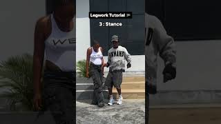 Legwork Tutorial amapiano dance shorts [upl. by Akinnor]