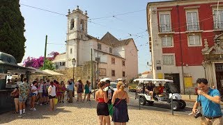 Walking Lisbon  Alfama Castelo and Baixa Districts incl Lisbon Cathedral  Portugal [upl. by Nanreh]