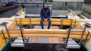 I Built A Cockpit Floor for My OceanGoing Catamaran  Wildling Sailing [upl. by Marmion]