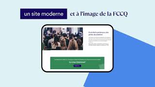 Lancement du nouveau site web de la FCCQ [upl. by Ettelracs]