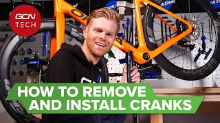 How To Remove And Install Bicycle Cranks  Road Bike Crankset Removal amp Replacement [upl. by Ametaf252]