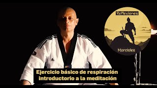 Ejercicio básico de respiración introductorio a la meditación [upl. by Anerres]