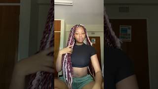 Braiding my 4c hair explore relatable braids 4chair [upl. by Nnyla945]