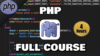 PHP Full Course for nonhaters 🐘 [upl. by Charmine186]