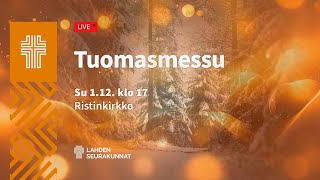 VALOKEILASSA  Tuomasmessu 112 klo 1700 [upl. by Anahgem]