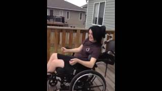 Throwing Football with Brothers C5 C6 Incomplete Quadriplegic [upl. by Colinson380]