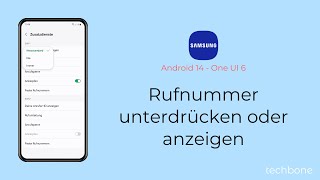 Rufnummer unterdrücken oder anzeigen  Samsung Android 14  One UI 6 [upl. by Huckaby]