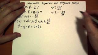 733 Maxwells Equation and Magnetic Charge [upl. by Fabiano362]