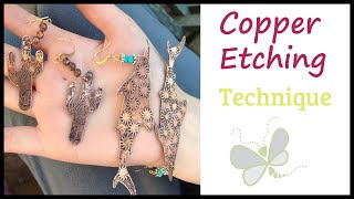 How to Make Jewelry with Copper Etching with Dragonfly Designs [upl. by Eittel]