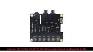 Product Review Chip Pcm5122 Ti Hifi Dac Audio Sound Card Module for Raspberry Pi 3 Model BZero W w [upl. by Janos]