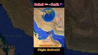 Dubai to Perth flight Route ✈️  Emirates Airlines  Ek540  flight aviation [upl. by Nageam249]