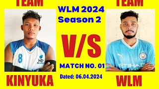 Match no1 WLM vs KINYUKA Volleyball match  SEASON 2 WLM 2024 [upl. by Seagrave]