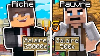 RICHE VS PAUVRE DANS MINECRAFT [upl. by Oecile]