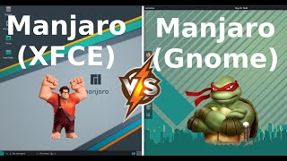 Manjaro XFCE vs Manjaro Gnome Hardware Resource Compare [upl. by Woodhead]