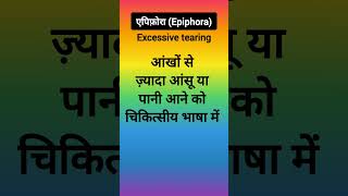 एपिफ़ोराEpiphoraExcessive tearingएपिफोरा का अर्थ क्या हैWhat is epiphora of the eye [upl. by Nama]