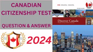 Questions amp Answers for Canadian Citizenship Interview 2024 [upl. by Barney]