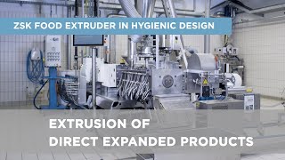 Coperion ZSK Food Extruder for Direct Expanded Products such as TVP [upl. by Inatirb]