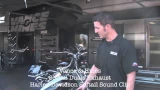 Vance and Hines Softail Duals Harley Davidson Exhast Sound Clip [upl. by Grose]